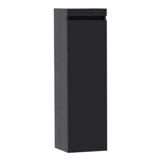 Saniclass Solution Badkamerkast - 120x35x35cm - 1 greeploze linksdraaiende deur - MFC - black wood