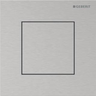 Plaque de commande Geberit type 40 urinoir - pneumatique - carré - inox geb/easy-to-clean