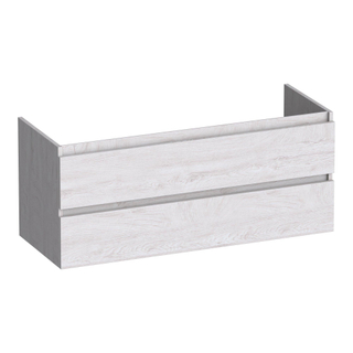 BRAUER Joy wastafelonderkast 120 2 softclose lades - greeploos - 2 sifon uitsparingen - Forest Seashell