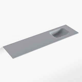 Mondiaz LEX Fontein - 110x30x0.9cm - wasbak Rechts - zonder kraangaten - voor toiletmeubel - Solid surface - Plata