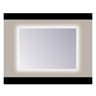 Sanicare miroirs q miroir sans cadre / pp poli 100 cm ambiance tout autour leds blanc chaud