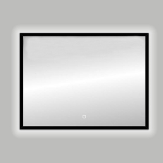 Best Design Nero Black Solaro Miroir avec éclairage LED 80x60cm Aluminium Noir