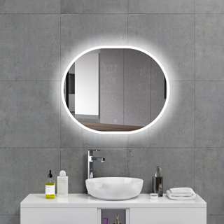 HR Meubles de salle de bain Enigma miroir 80x65cm à intensité variable LED avec chauffage