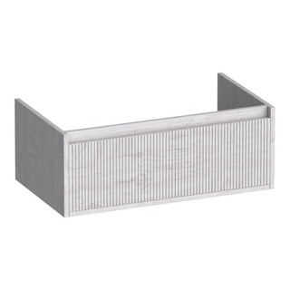 BRAUER Hope Wavy wastafelonderkast 80 1 softclose lade greeploos - 1 sifon uitsparing - Forest Seashell