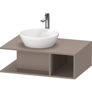 Duravit D-Neo wastafelonderkast 80x26x55cm Basalt Mat