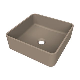 Arcqua Case vasque à poser - carrée - 37x37cm - mat truffe