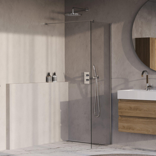 BRAUER Oblivion Inloopdouche - 60x200cm - glascoating - helder glas - Chroom