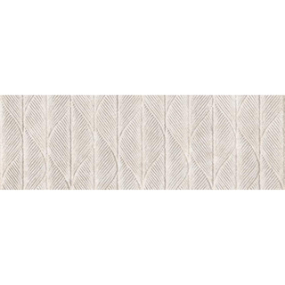 SAMPLE Metropol Isola Decor-strip - 30x90cm - 10.3mm - gerectificeerd - Witte scherf - Beige (Beige)