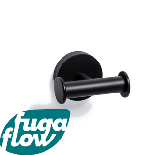 FugaFlow Efficiente Acces Handdoekhaak - dubbel - rond - mat zwart