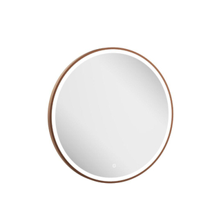 Crosswater Infinity Miroir - 70x70cm - Rond - avec éclairage - Bronze brossé