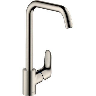 Hansgrohe Focus E2 Mitigeur de cuisine avec bec haut pivotant réglable 110 150 et 360 aspect inox
