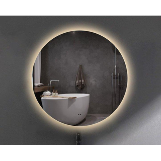 Adema Circle miroir rond diamètre 60cm avec éclairage LED indirect, chauffe-miroir et interrupteur touch