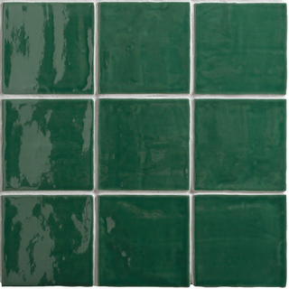 ÉCHANTILLON Par Goof Carreau mural Ancien Hollandais blanc ancien vert Vintage Brillant Ancien Vert