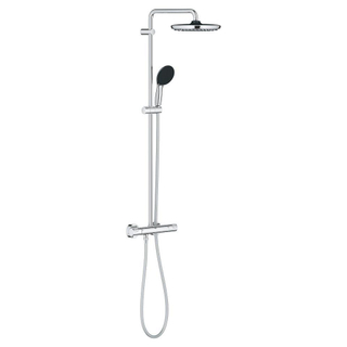 GROHE Vitalio Start 250 Regendoucheset - hoofddouche 25cm - ronde handdouche - 2 straalsoorten - met douchethermostaat - chroom