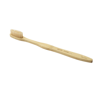 Wellmark Brosse à dents bambou texte WITH LOVE