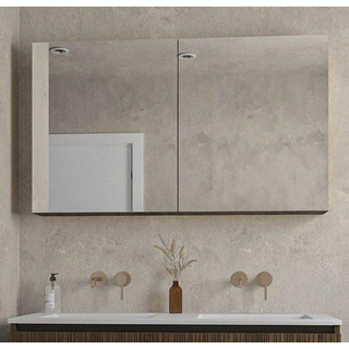 Saniclass Holz Base Armoire de toilette - 120x70cm - chêne foncé