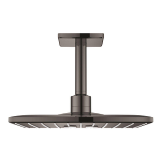 GROHE Rainshower SmartActive 310 Cube Hoofddouche - 31x31cm - 2 straalsoorten - plafondarm 14.2cm - hard graphite