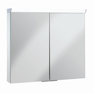 Crosswater Lustro Armoire de toilette - 80x70cm - éclairage à LED - 2 portes - IP44