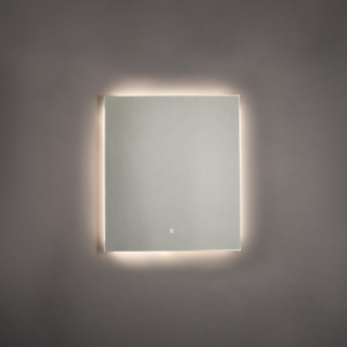 Adema Squared badkamerspiegel 60x70cm met indirecte LED verlichting en touch schakelaar