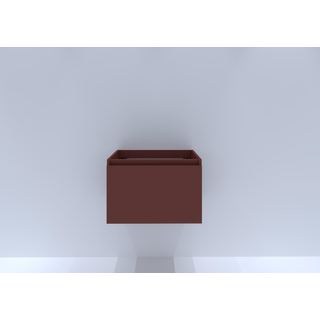 HR badmeubelen Matrix Meuble sous vasque - 60x44.8x40cm - 1 tiroir - sans poignée avec bande de prise - terra mat