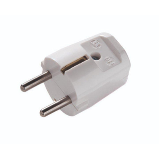 Martin Kaiser 614 Prise avec terre IP20 droite RAL9010 blanc craie