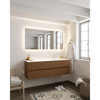 Mondiaz VICA ensemble de meuble de salle de bain - 150cm - meuble sous-vasque reposant - 2 tiroirs - lavabo cloud droite - 1 trou de robinet - version XL 60cm de haut