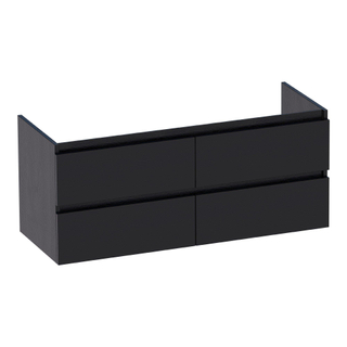 Saniclass Solution Meuble sous vasque 119x45.5x50cm 4 tiroirs Black Wood
