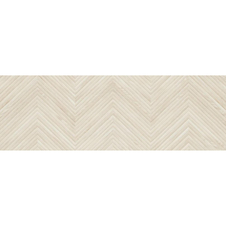 ÉCHANTILLON Baldocer Cerámica Larchwood Zig Maple carrelage mural rectifié Mat Beige clair