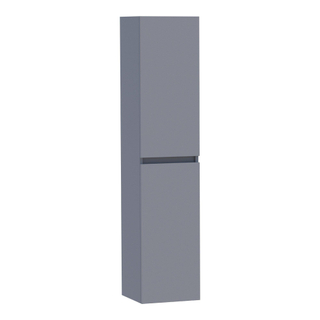 BRAUER Solution Badkamerkast - 160x35x35cm - 2 greeploze links- rechtsdraaiende deur - MDF - mat grijs
