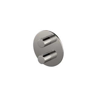Hotbath Buddy Inbouwthermostaat 2 weg-stop-omstel - Geborsteld Nikkel