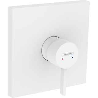 Hansgrohe Finoris Ensemble de finition mitigeur de douche avec levier mat blanc