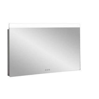 Miroir Crosswater Glide II - 100x3.5x60cm - à intensité variable - LED - IP44 - argent