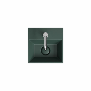 Crosswater Beck Lave-main - 30x30x11cm - 1 trou de robinet - bonde non-obturable - Vert mat