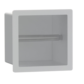 FugaFlow Eccelente Acces porte-rouleau papier toilette - encastrable - 17.3x17.3x8.7cm - blanc mat