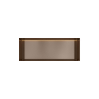 Hotbath &MORE Inbouwbox of inbouwnis - 30x80x10 - frameless + LED - Tuscan bronze