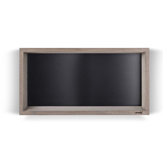 Looox Wood collection wand BoX 60x30cm met achterplaat zwart mat eiken zwart mat