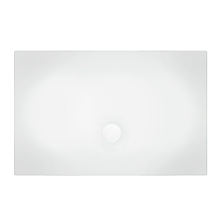 Xenz flat sol de douche 140x100x4cm rectangle acrylique blanc