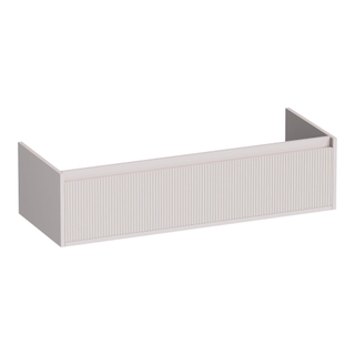 BRAUER Hope Wavy meuble sous lavabo 120 2 tiroirs softclose - sans poignée - 2 découpes pour siphon - mat sable