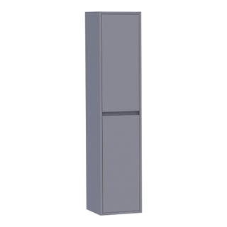 BRAUER New Future Badkamerkast - 160x35x35cm - 2 greep - loze links/rechtsdraaiende deuren - MDF - mat grijs