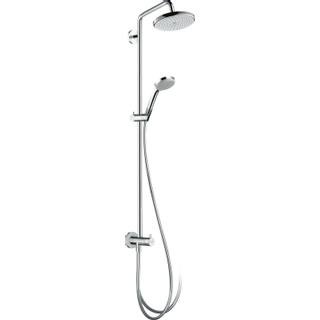 Hansgrohe Croma Colonne de douche sans robinet pour rénovation avec douchette à main 100 Vario et douche de tête Croma 22cm chrome