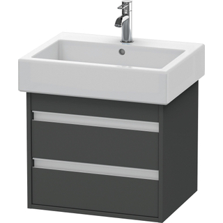 Duravit Ketho Meuble sous-lavabo avec 2 tiroirs 55x44x41cm pour Vero 045460 graphite