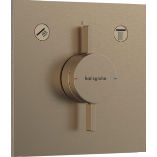 Hansgrohe Duoturn E robinet encastré pour 2 fonctions brushed bronze
