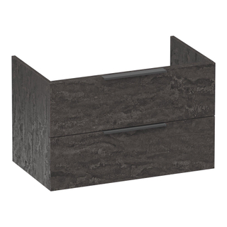 BRAUER Elevate wastafelonderkast 80 excl. opleggrepen 2 softclose lades en 1 sifon uitsparing - Damascus