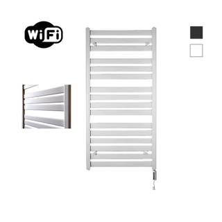 Sanicare HVW - Moda Elektrische Radiator - 120x60cm - 876W - wifi - thermostaat - wit - rechtsonder - mat wit