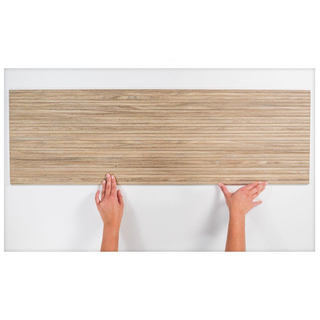Colorker Linnear Décor carrelage 32x100cm 10.4mm rectifié éclat blanc Naturel