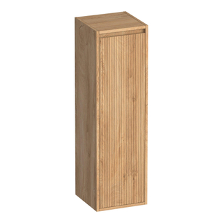BRAUER Adore Wavy hoge kast - 120x35x35cm - 1 deur - linksdraaiend - greeploos - Forest Tan