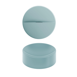 Clou Vale lave-mains 22cm céramique rond sans plan de robinet mat bleu