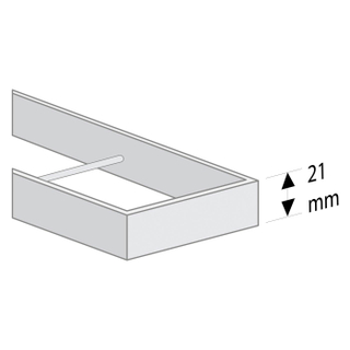 Easy Drain Compact TAF bas Grille pour caniveau de douche 60cm Zero pour épaisseur de carrelage 3-13mm inox