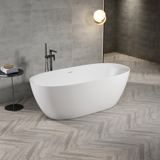 FugaFlow Eccelente Calma Baignoire îlot - 170x80cm - acrylique - siphon - blanc mat