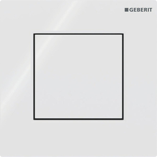 Geberit type 01 urinioir bedieningsplaat - pneumatisch - vierkant - Alpien wit